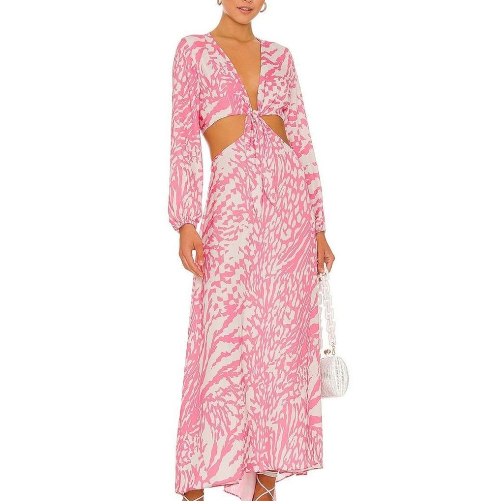 Resa Noella Dress in Pink/Animal print